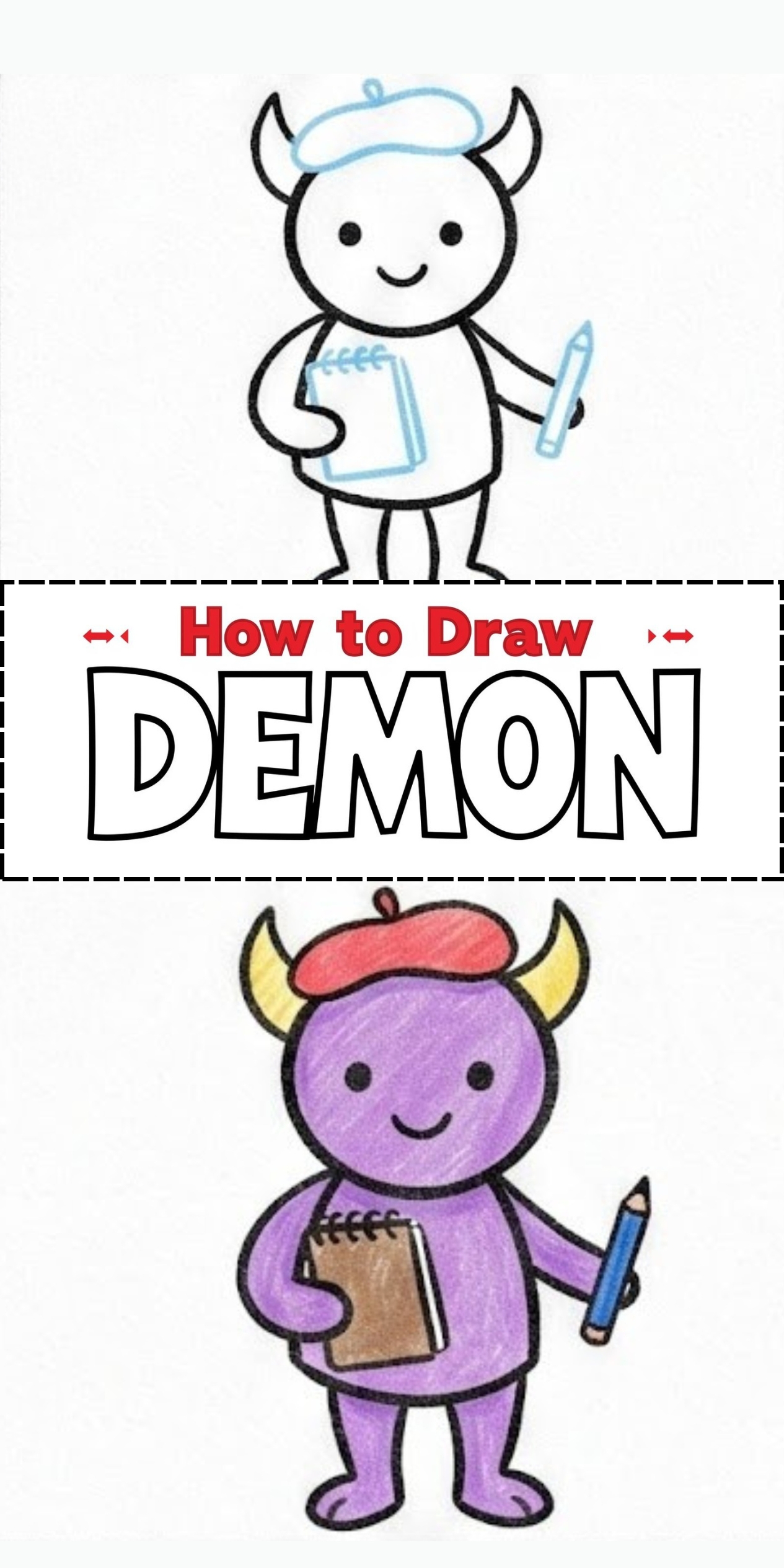 Art Demon Drawing Tutorial: Create a Fun and Awesome Demon Step by Step