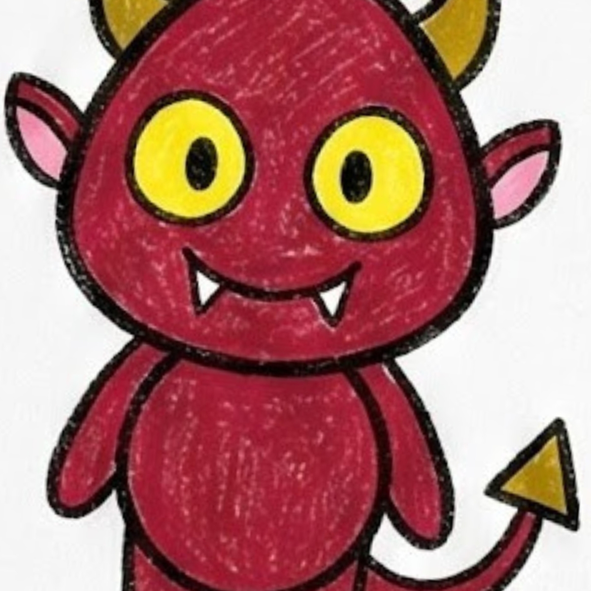 How to Draw a Cute Demon Drawing Step by Step
