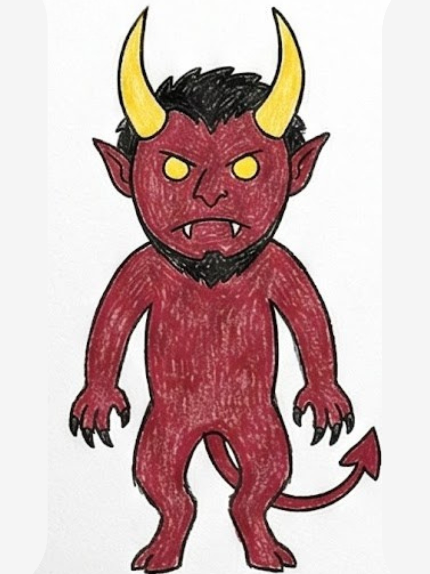 Realistic Demon Drawing Tutorial From Simple Shapes to a Fierce Finish