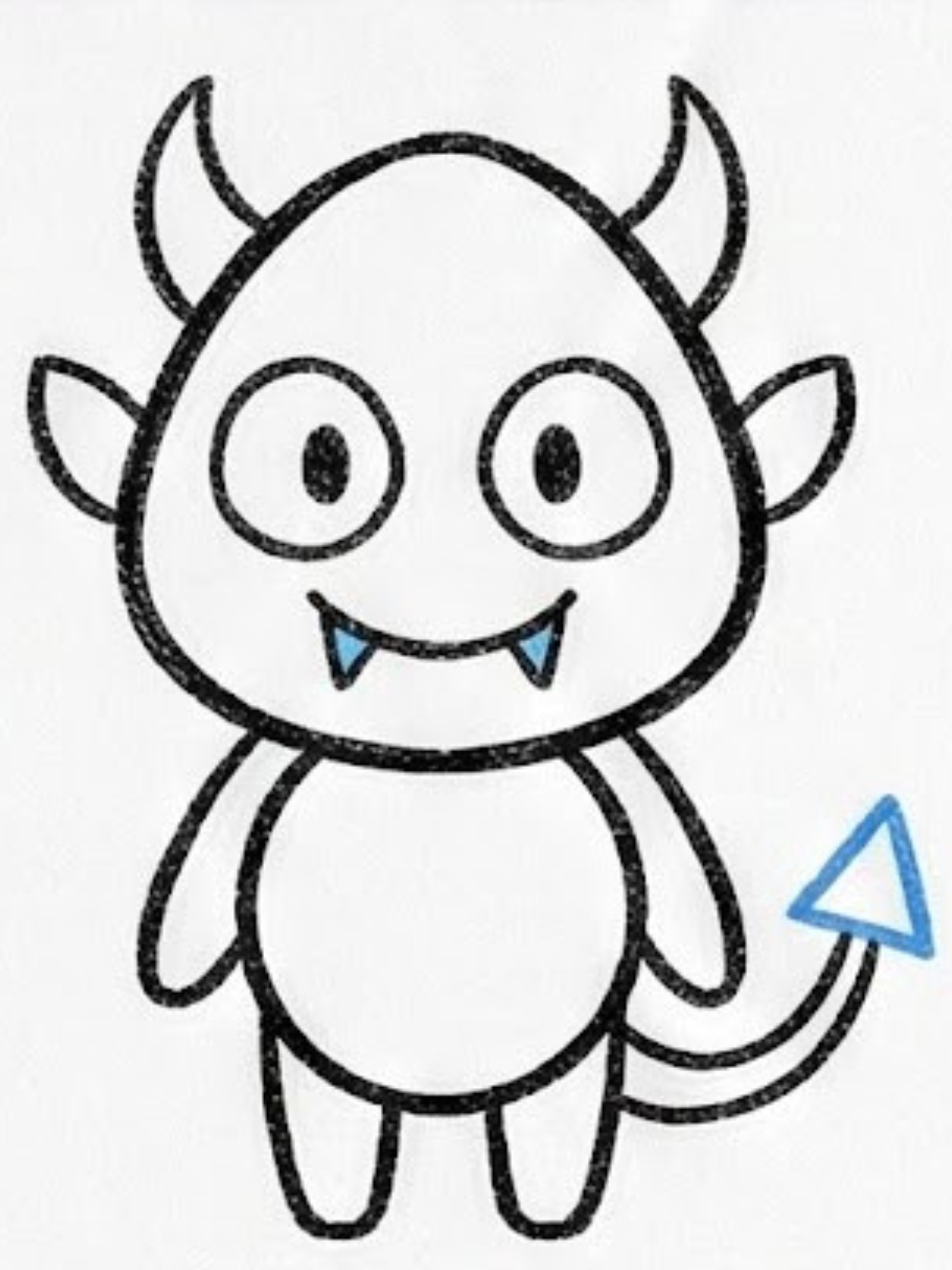 How to Draw a Cute Demon Drawing Step by Step