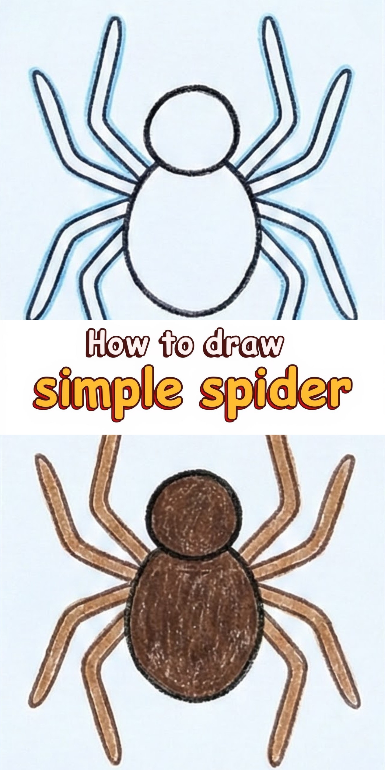 Spider Simple Draw Simple Spider: An Easy Sketch for Quiet, Creative Moments