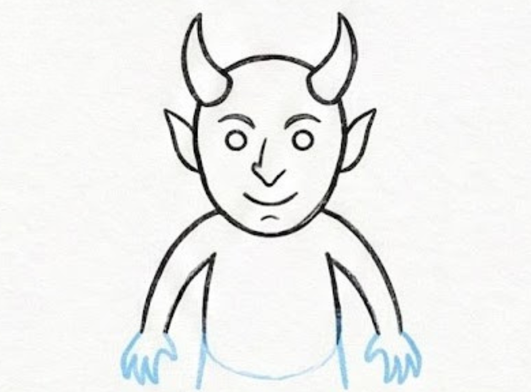 Realistic Devil Drawing Step by Step for Artists Who Love Dark Detail