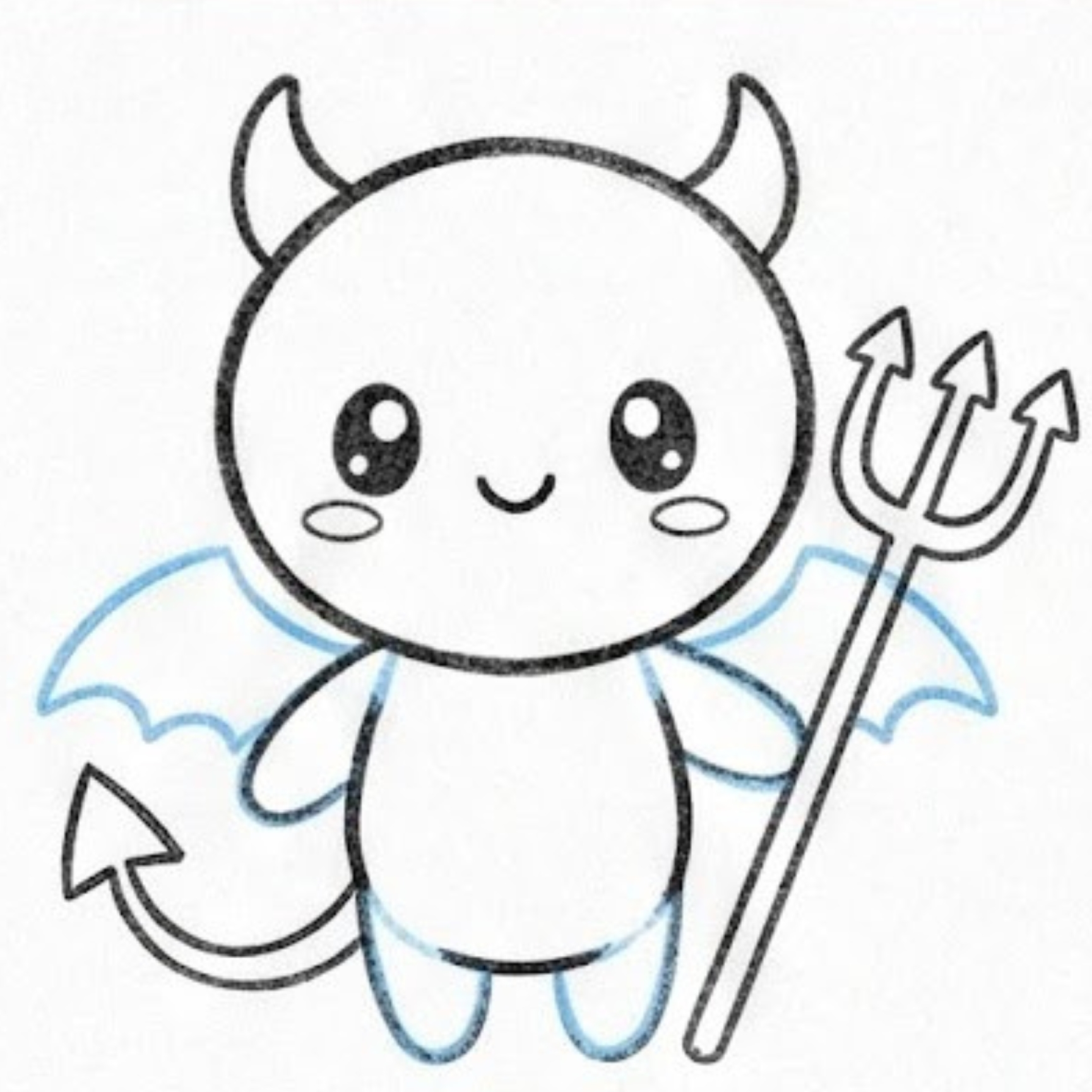 Cute Devil Drawing Easy: How to Sketch a Sweet Little Mischief Maker