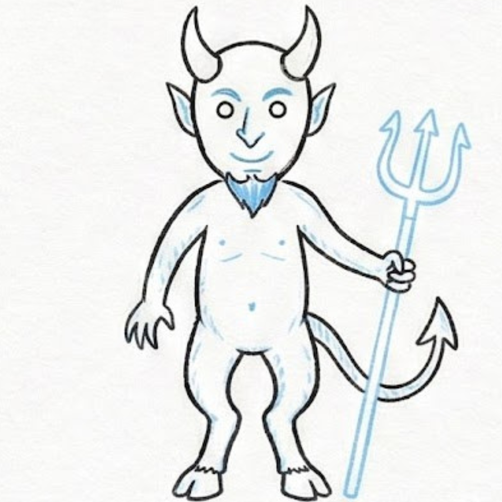 Realistic Devil Drawing Step by Step for Artists Who Love Dark Detail