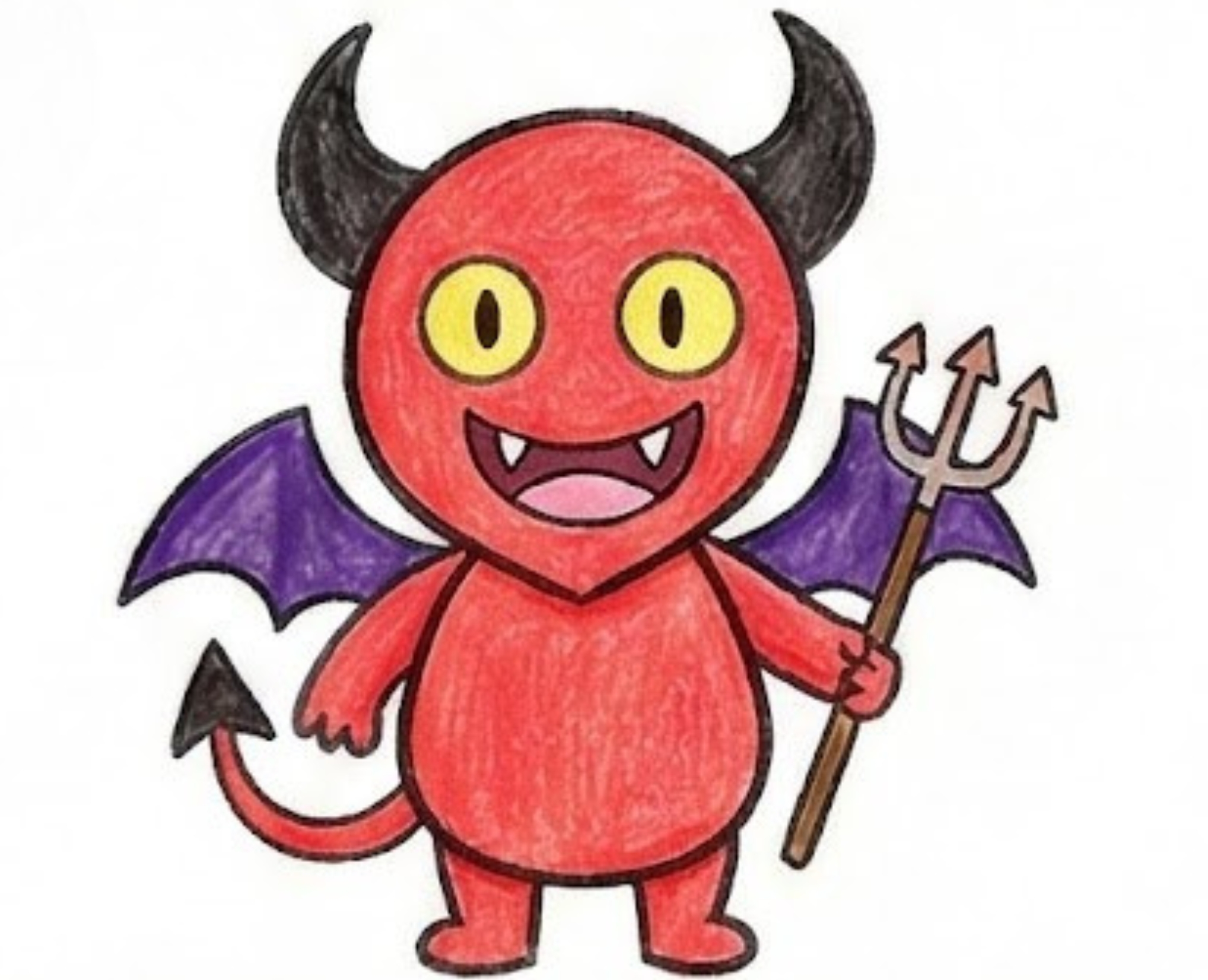 Awesome Demon Drawing Tutorial for Beginners and Kids