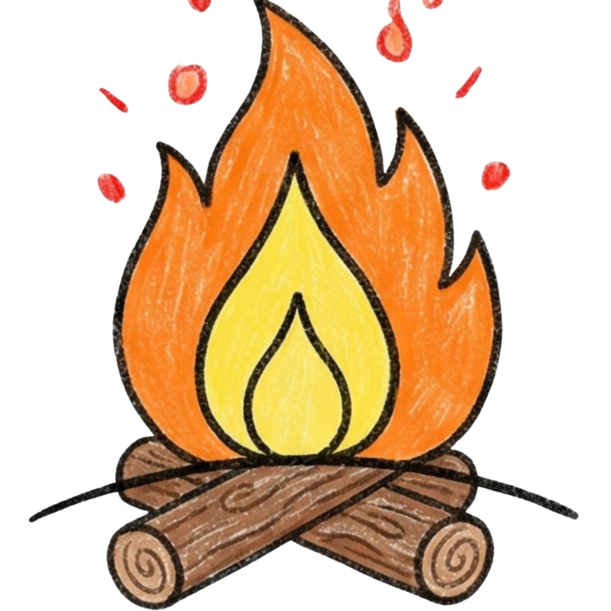 Fire Drawing Tutorial: How to Sketch