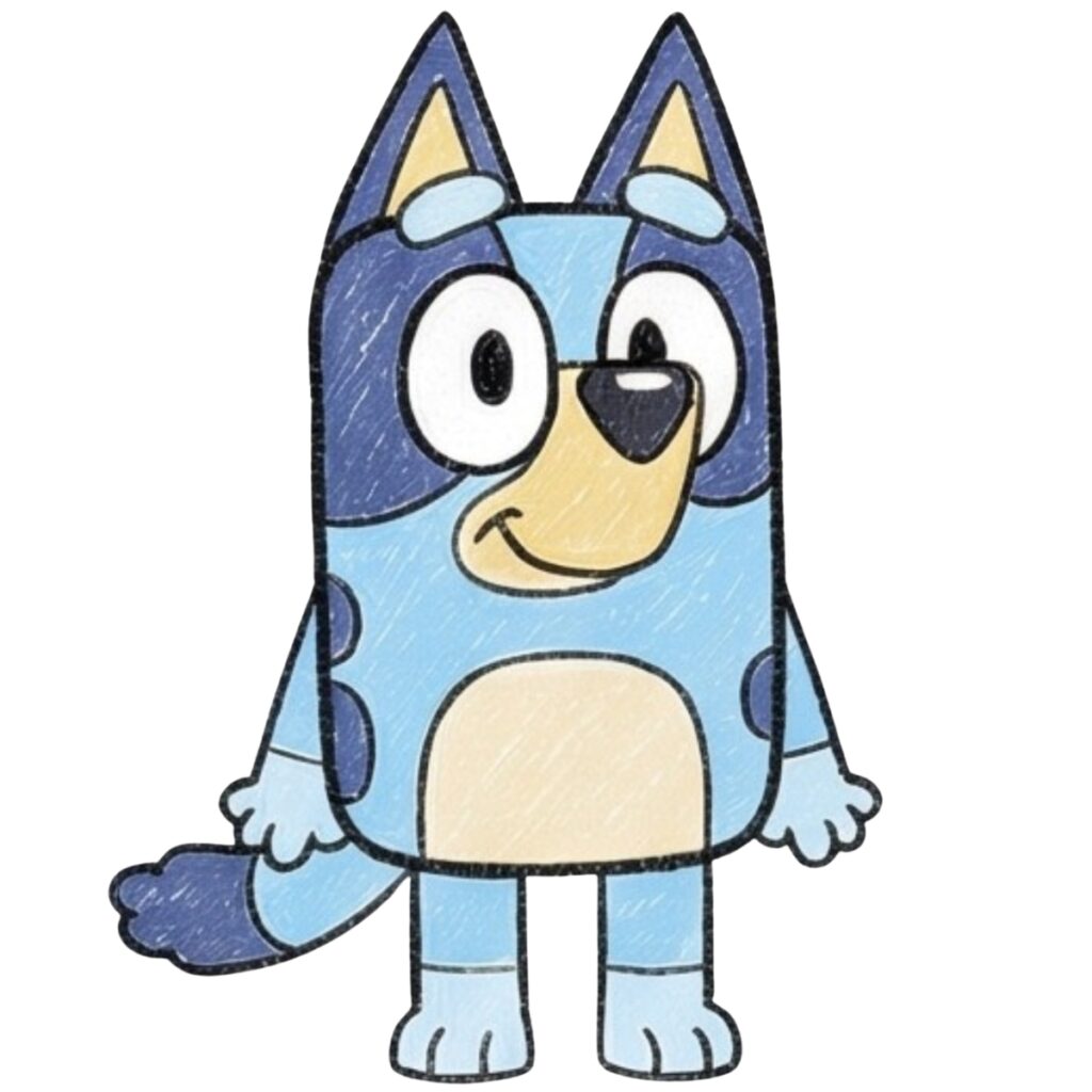Bluey Drawing