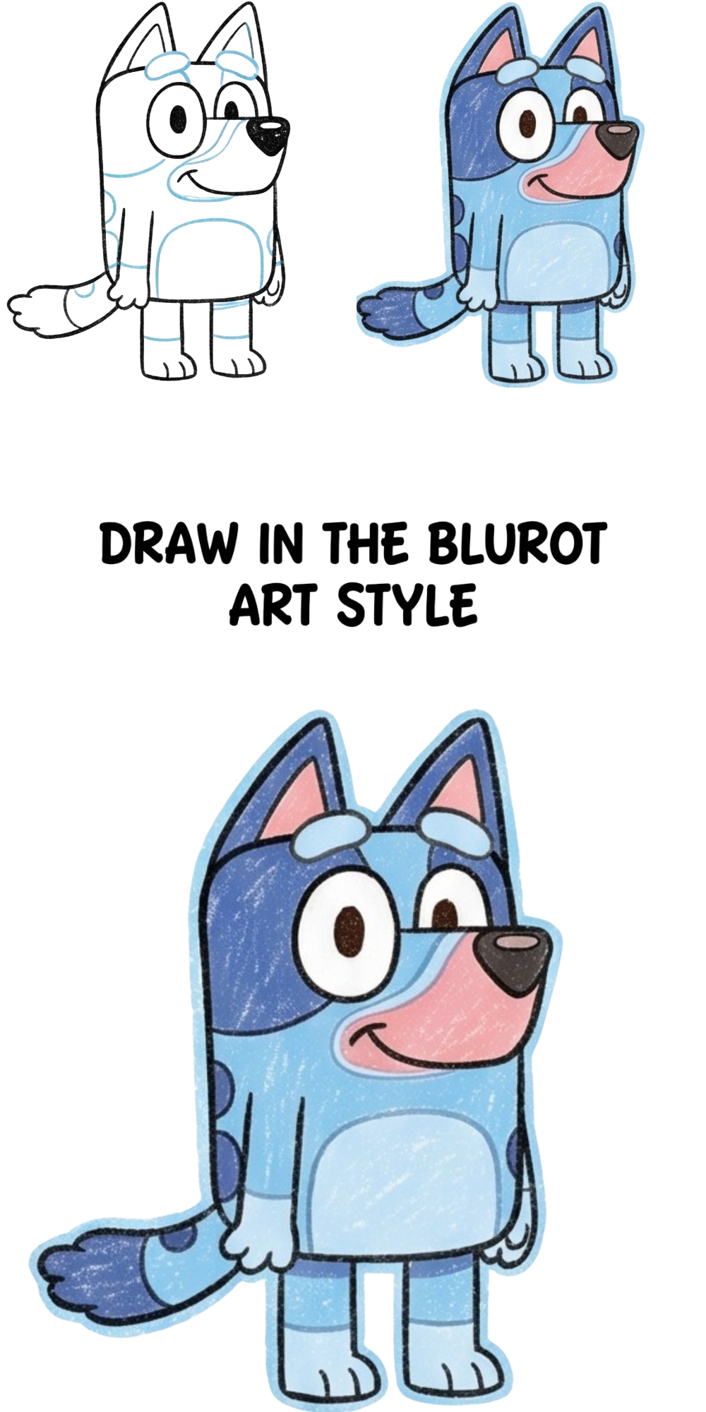 How to Draw in the Bluey Art Style: Easy Step-by-Step Guide