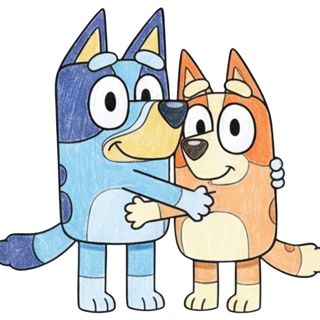 Bluey Drawing