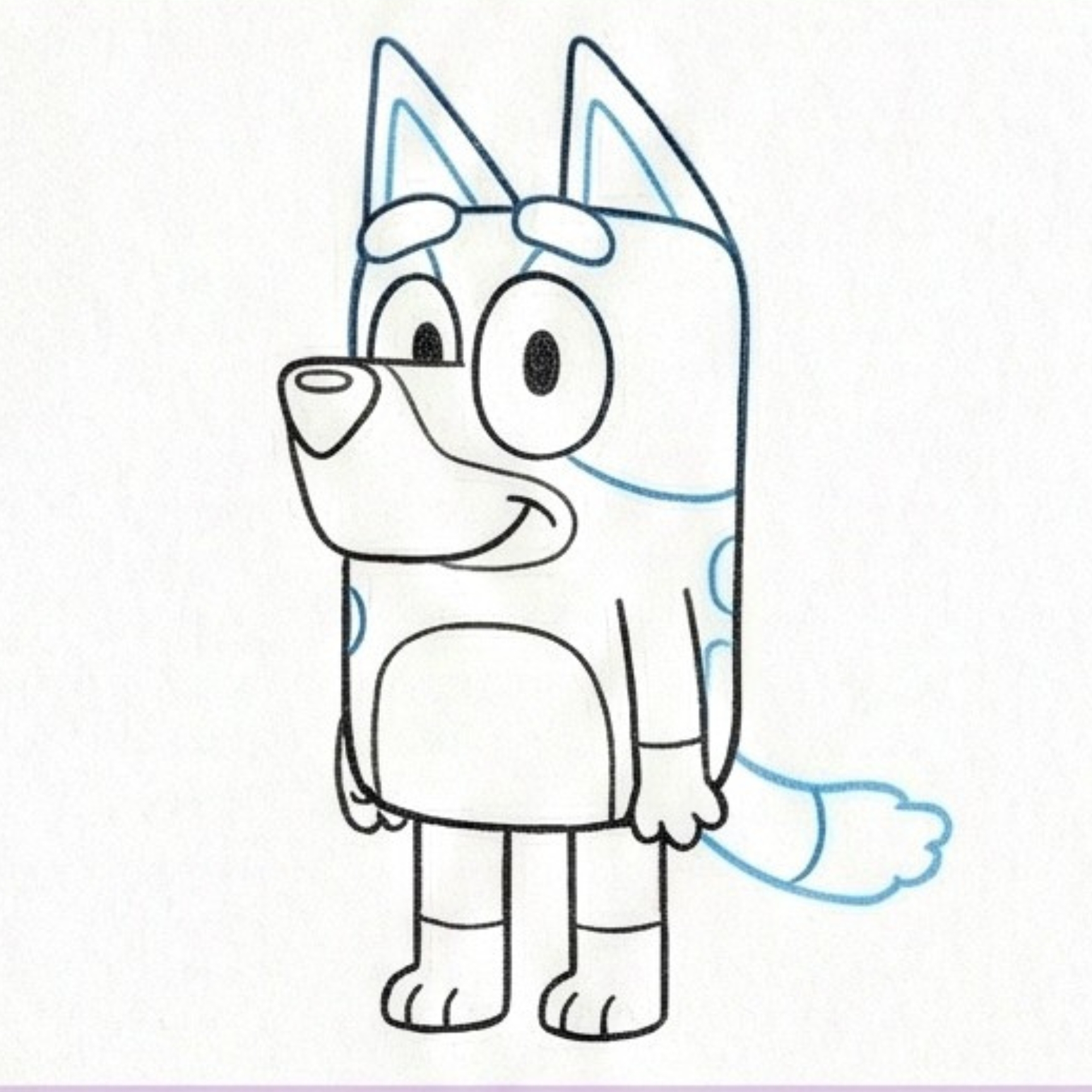 How to Draw Bluey Easy: A Simple Step-by-Step Cartoon Guide for Kids