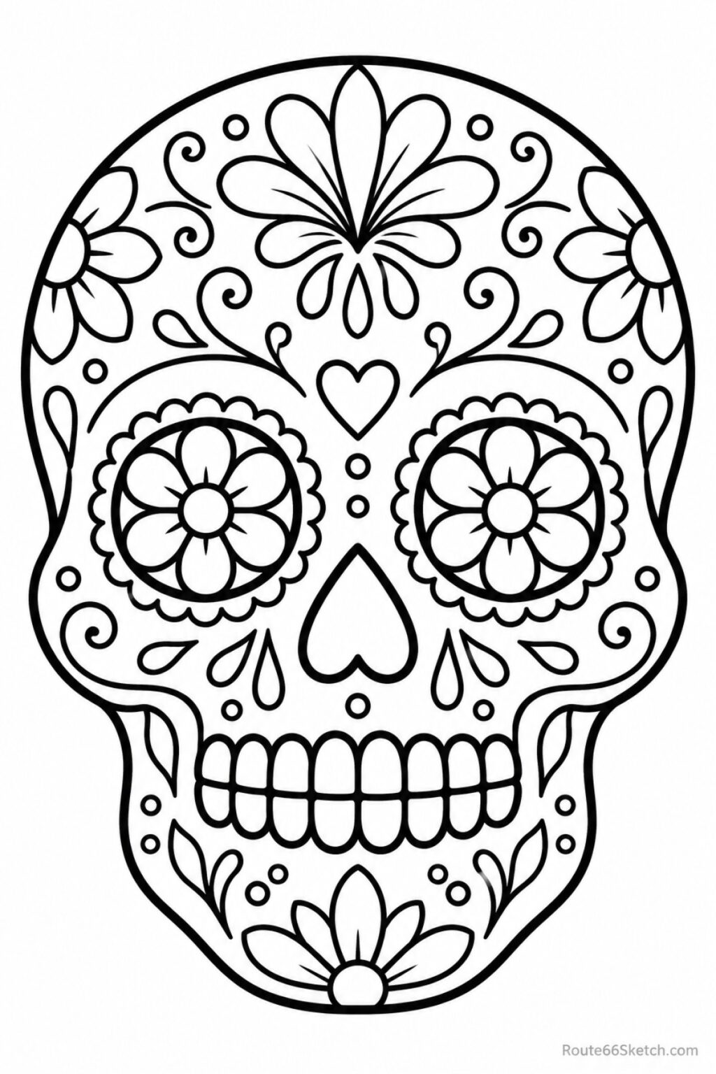 10 Sugar Skull Coloring Pages to Print and Color